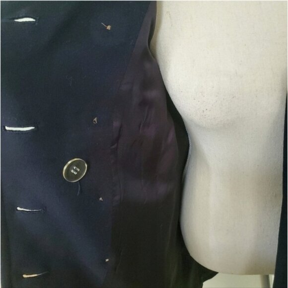 Saks Fifth Avenue Double Breasted Wool Pea Coat - Picture 9 of 11